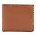 Hermes H Sellier Compact Wallet Bifold Evercolor Leather Gold Brown