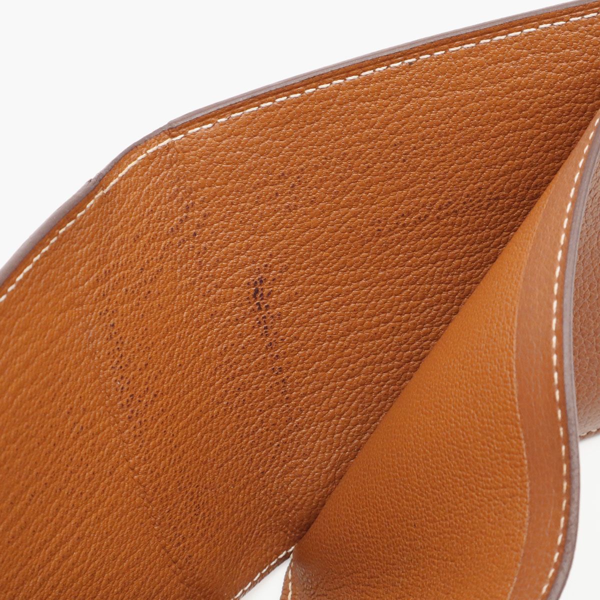Hermes H Sellier Compact Wallet Bifold Evercolor Leather Gold Brown — view 6