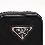 Prada Re-Nylon Triangle Logo Shoulder Bag 2-Way Clutch Nylon Leather Nero Black — view 6