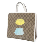 Gucci Children's GG Supreme Naon Jeong Chonna on Collaboration Cat Tote Beige — view 2