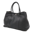 Hermes Garden Party PM Tote Bag Leather Black Silver — view 2