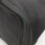 Hermes Garden Party PM Tote Bag Leather Black Silver — view 3