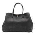 Hermes Garden Party PM Tote Bag Leather Black Silver