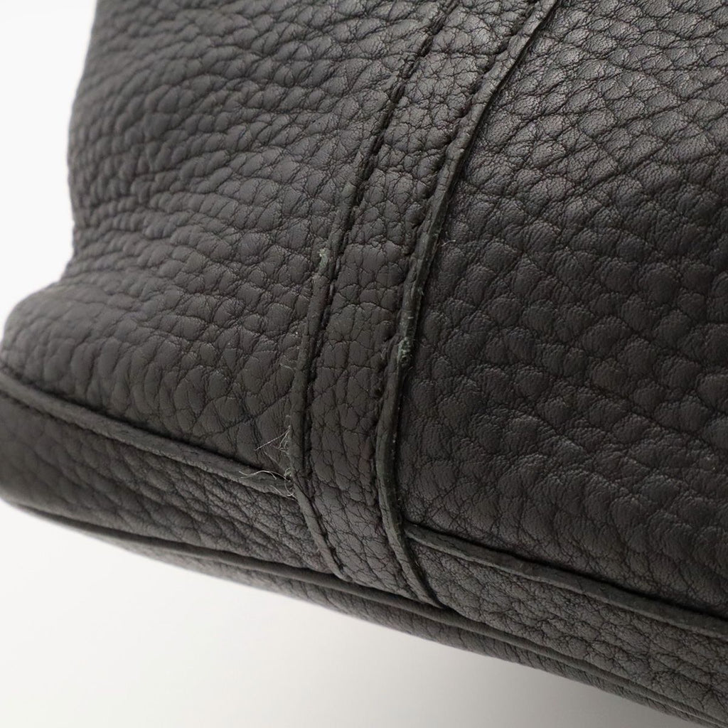 Hermes Garden Party PM Tote Bag Leather Black Silver — view 6