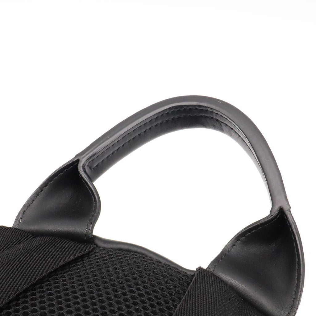 Fendi Bugs Monster Backpack Leather Nylon Black Silver — view 4
