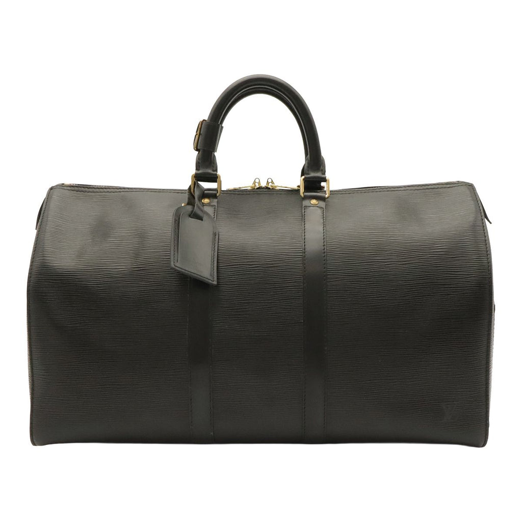 Louis Vuitton Purse Leather Noir Black Gold for Epi Keepall 45 Boston Bag