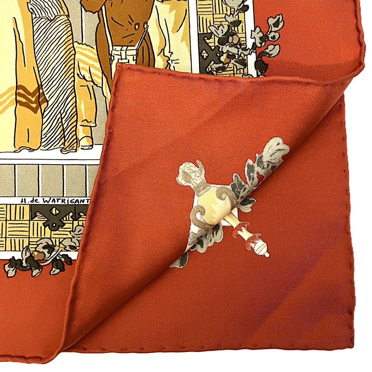Hermes Carre 90 Deauville Era of Horse Racing Scarf Silk — view 3