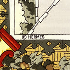 Hermes Carre 90 Deauville Era of Horse Racing Scarf Silk — view 4