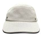 Hermes H Embroidery Cap Leather Canvas Hat