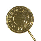 Hermes Sellier Pin Brooch Metal — view 2