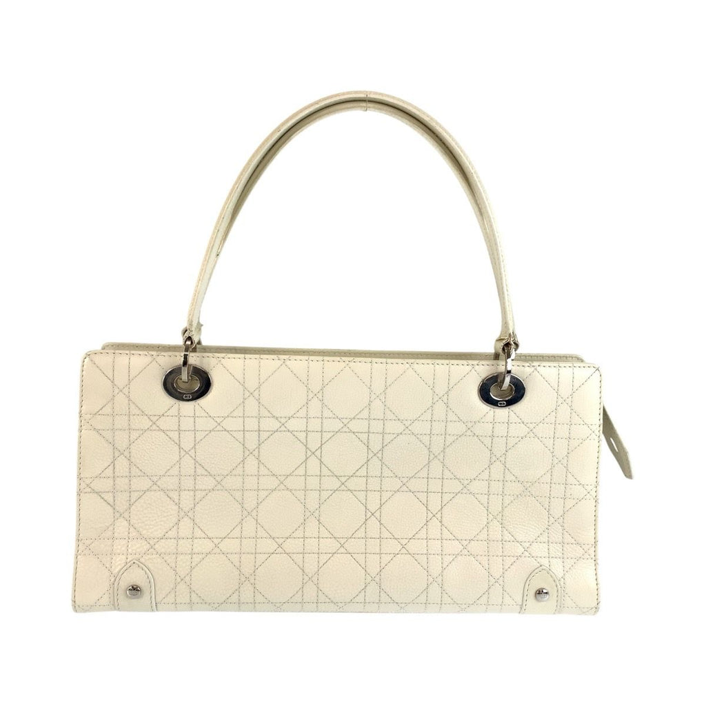 Dior Lady Cannage Stitch White Shoulder Bag — view 2
