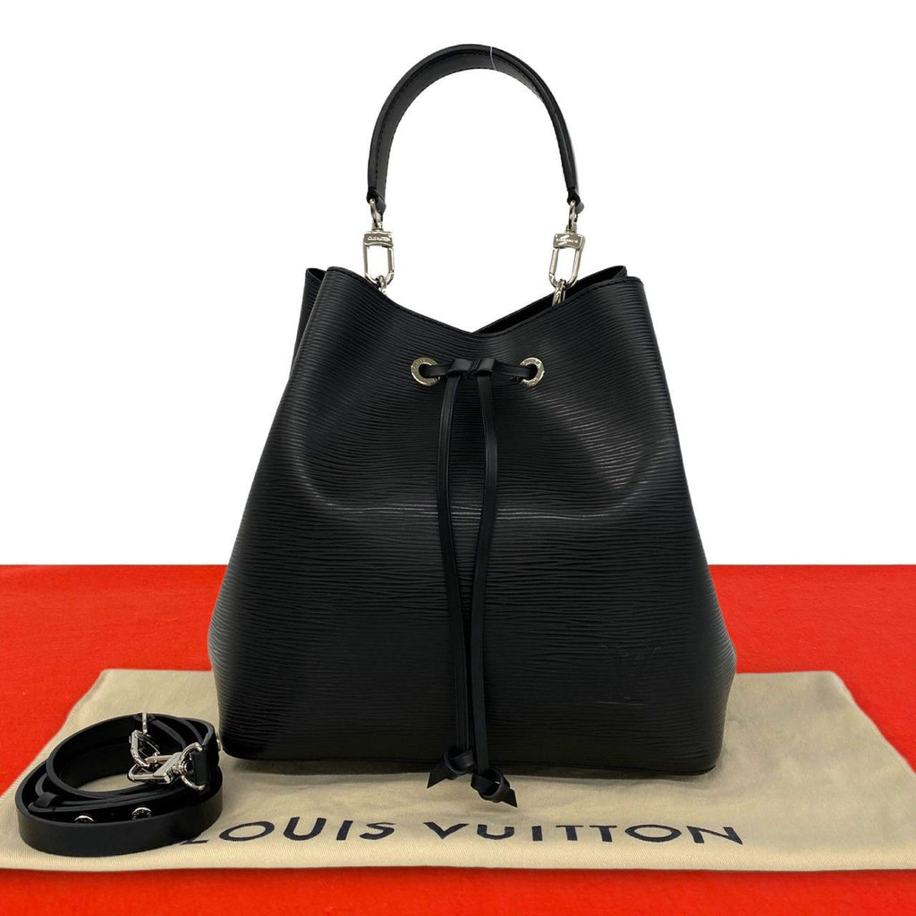 Louis Vuitton Neo Noe MM Epi Leather 2-Way Shoulder Bag Noir Black