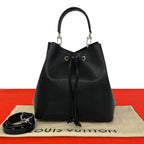 Louis Vuitton Neo Noe MM Epi Leather 2-Way Shoulder Bag Noir Black