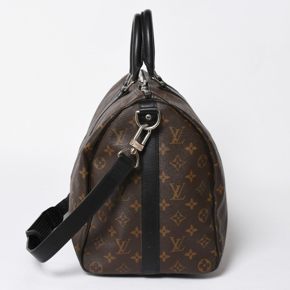 Louis Vuitton Keepall Bandouliere 45 Boston Bag Monogram Macassar Brown — view 4