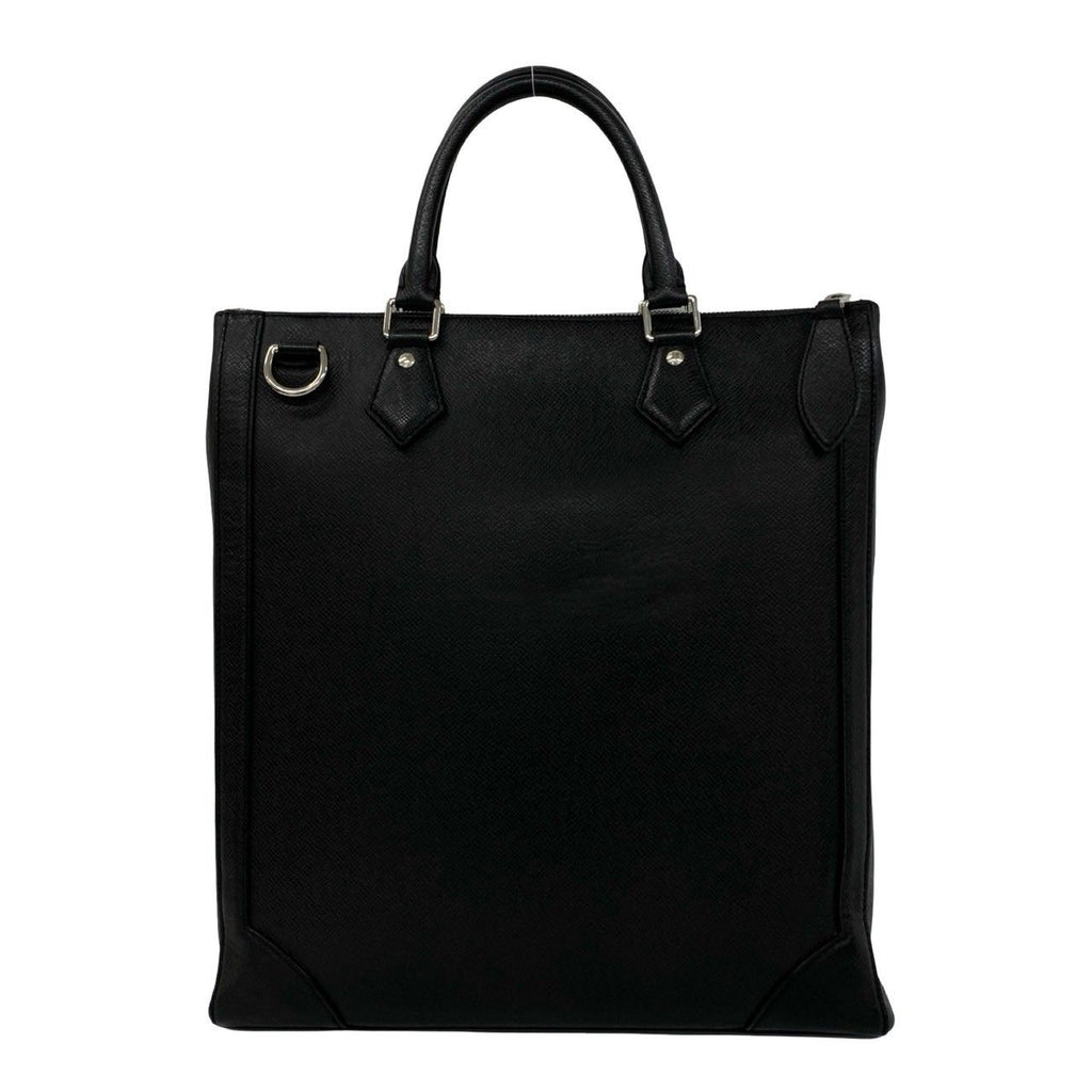 Louis Vuitton Vertical Tote Taiga Leather 2-Way Business Shoulder Bag Noir Black — view 3