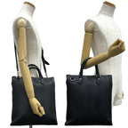 Louis Vuitton Vertical Tote Taiga Leather 2-Way Business Shoulder Bag Noir Black — view 2