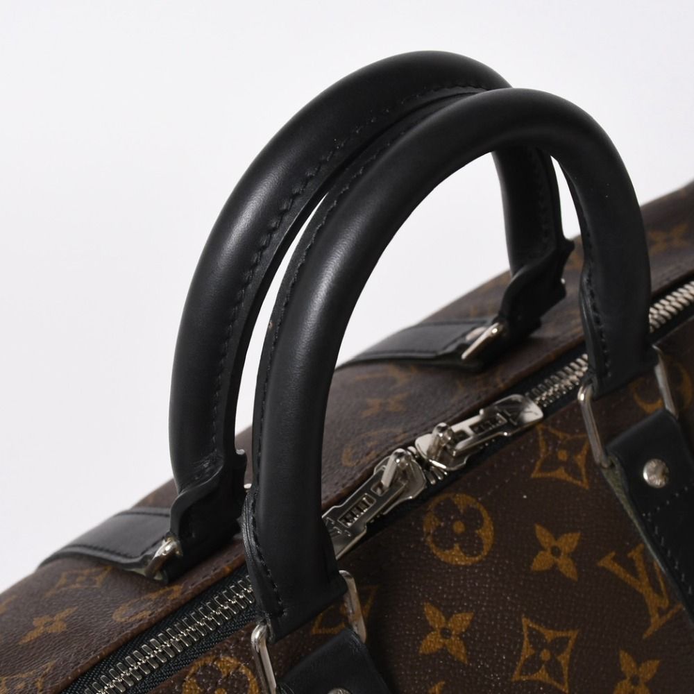 Louis Vuitton Keepall Bandouliere 45 Boston Bag Monogram Macassar Brown — view 5