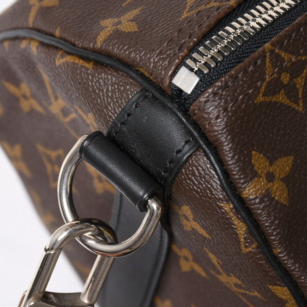 Louis Vuitton Keepall Bandouliere 45 Boston Bag Monogram Macassar Brown — view 7