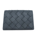 Bottega Veneta Intrecciato Card Case Black Leather