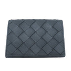 Bottega Veneta Intrecciato Card Case Black Leather