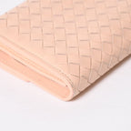 Bottega Veneta Intrecciato Bifold Wallet Python Leather Light Pink — view 7