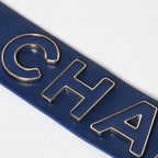 Chanel Pharrell Williams Leather Belt 95/38 CC Logo Navy — view 4