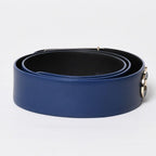 Chanel Pharrell Williams Leather Belt 95/38 CC Logo Navy — view 2