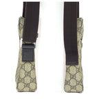 Gucci Beige Brown GG Supreme Canvas Leather Shoulder Bag Pochette — view 7
