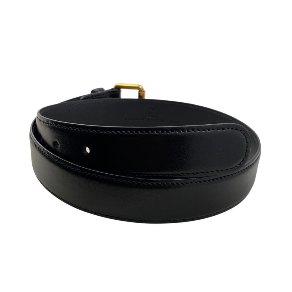 Gucci Belt Leather Black 65 — view 2