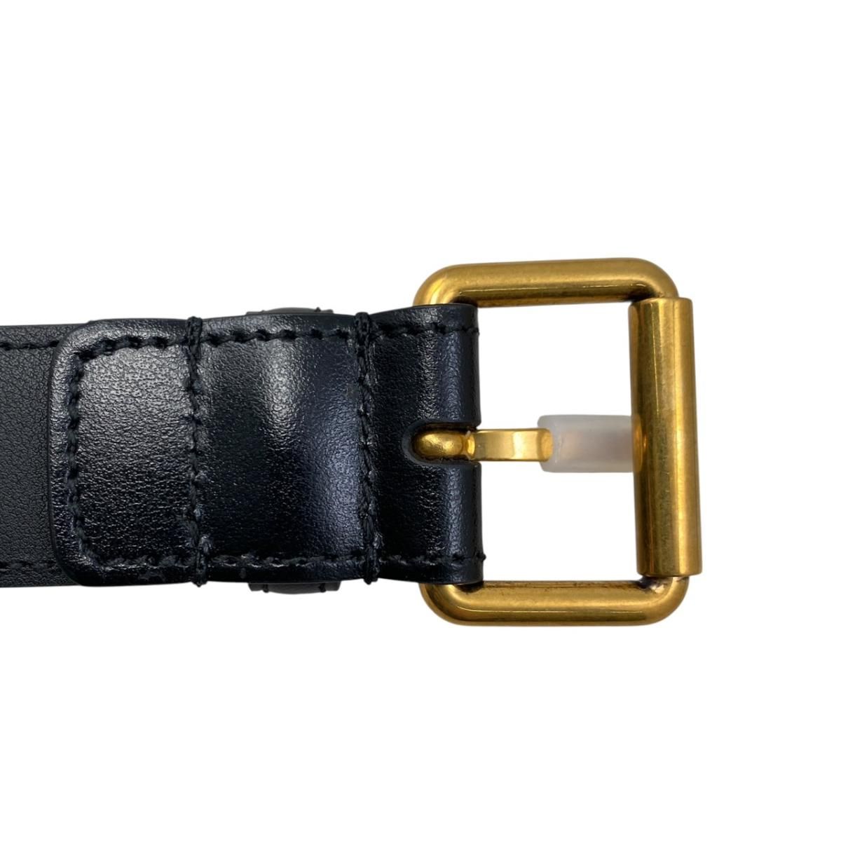 Gucci Belt Leather Black 65 — view 3