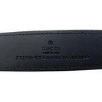 Gucci Belt Leather Black 65 — view 8
