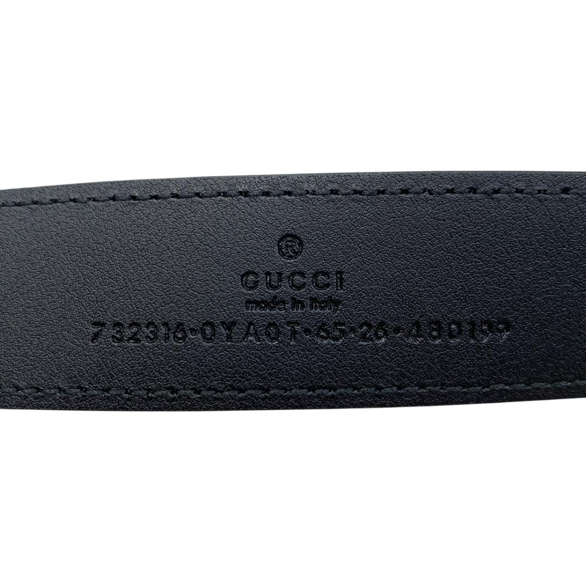 Gucci Belt Leather Black 65 — view 8