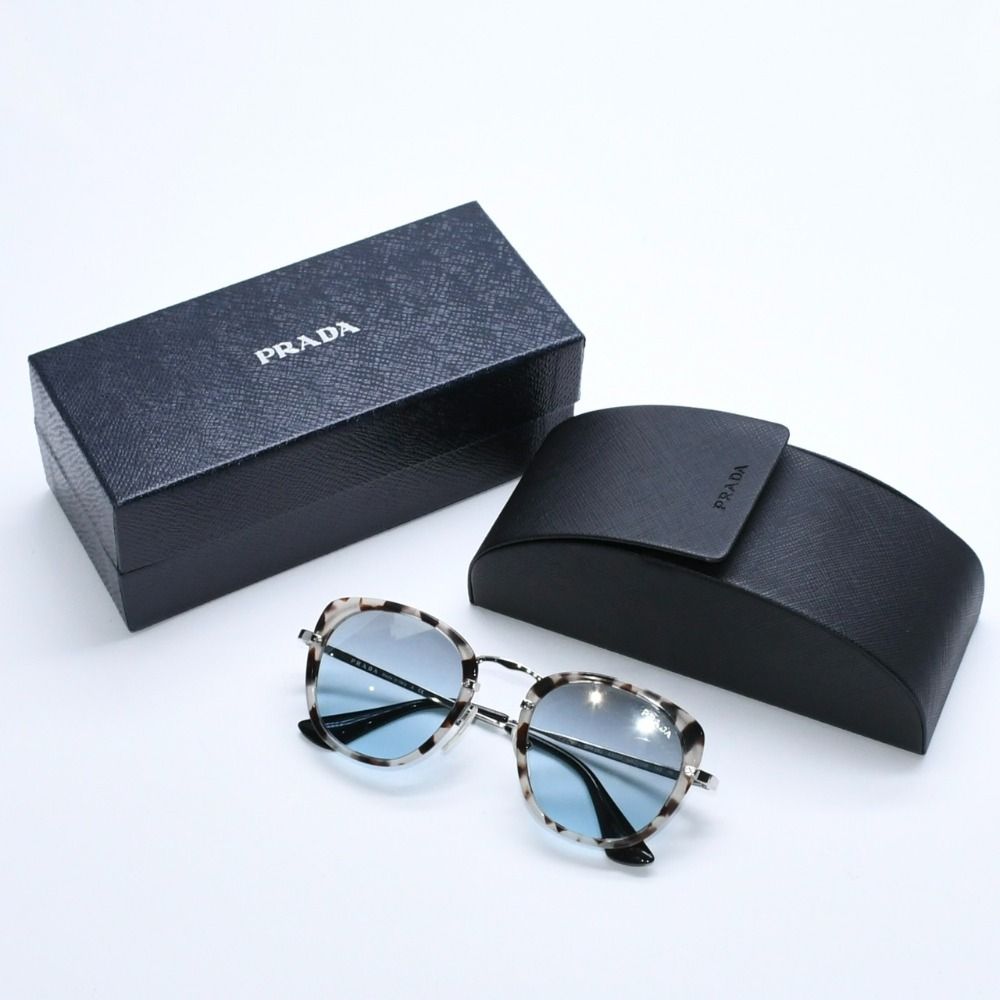 Prada Sunglasses Eyewear Tortoiseshell Color Brown Silver