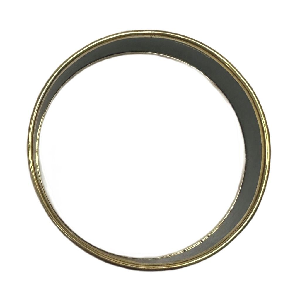 Hermes Enamel Brazil GM Cloisonne Bangle Bracelet Black Gold — view 4