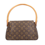 Louis Vuitton Mini Looping Monogram Handbag Canvas Brown — view 3