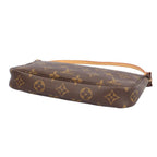 Louis Vuitton Pochette Accessoires Monogram Handbag Canvas Brown — view 5