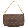 Louis Vuitton Pochette Accessoires Monogram Handbag Canvas Brown