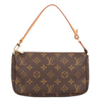Louis Vuitton Pochette Accessoires Monogram Handbag Canvas Brown