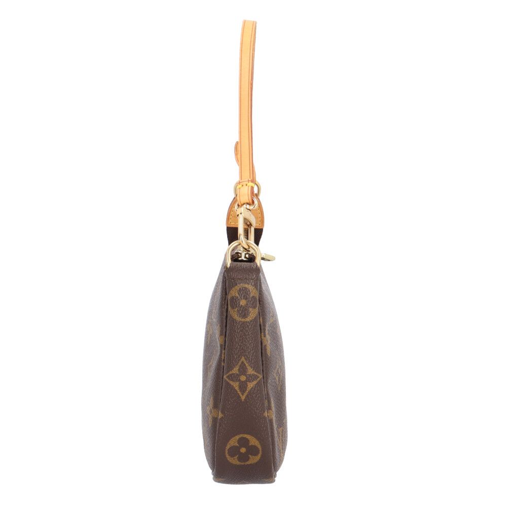Louis Vuitton Pochette Accessoires Monogram Handbag Canvas Brown — view 4
