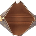Louis Vuitton Pochette Accessoires Monogram Handbag Canvas Brown — view 6