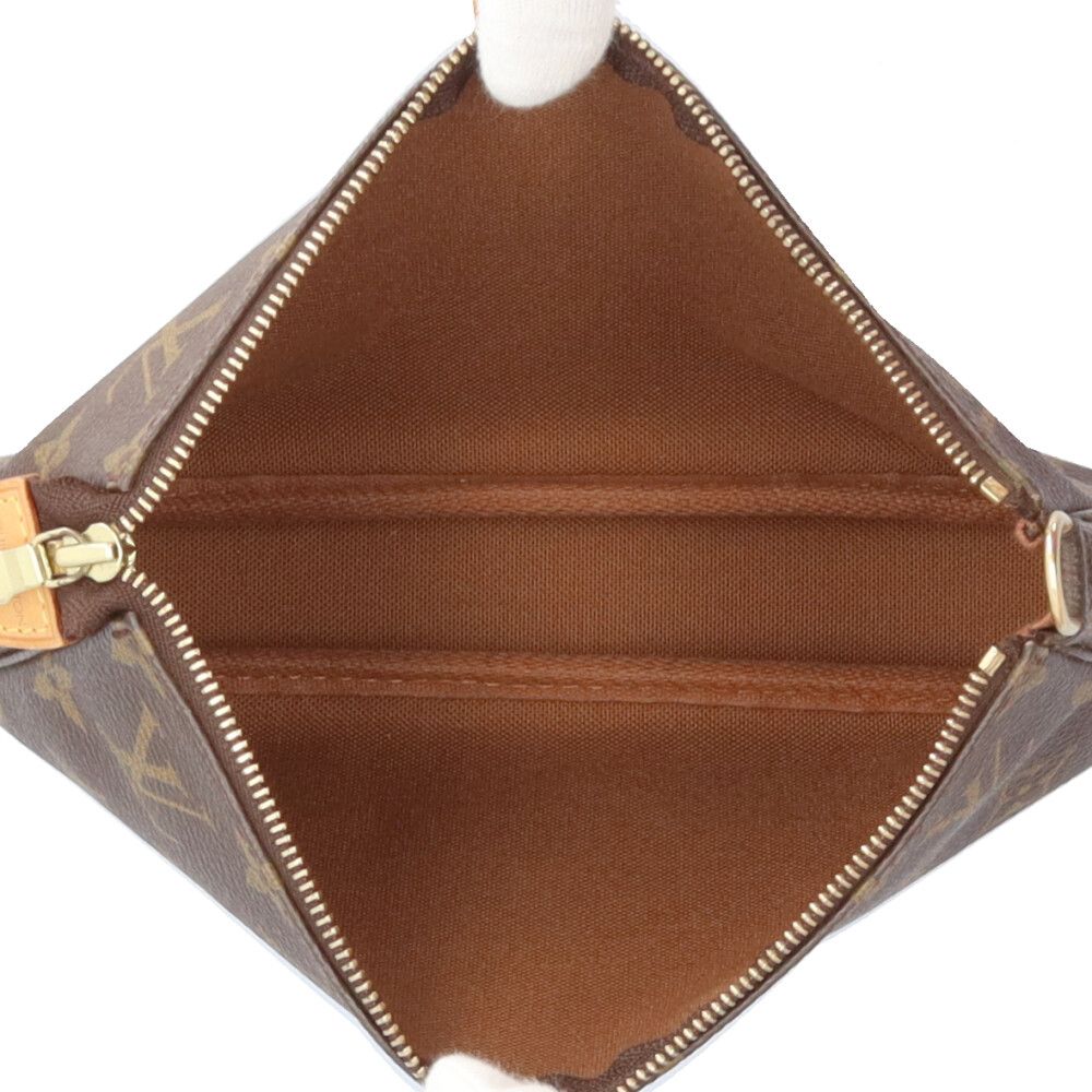 Louis Vuitton Pochette Accessoires Monogram Handbag Canvas Brown — view 6