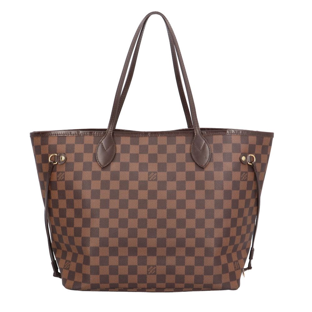 Louis Vuitton Neverfull MM Damier Tote Bag Canvas Brown — view 3