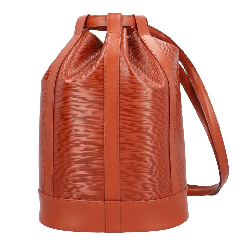 Louis Vuitton Randonnee PM Epi Shoulder Bag Brown