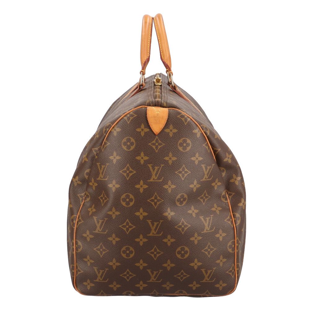 Louis Vuitton Keepall 55 Monogram Handbag Canvas Brown — view 4
