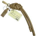Fendi Knot Charm Key Holder Key Ring Beige Gold — view 2