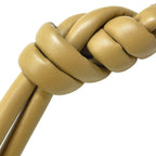 Fendi Knot Charm Key Holder Key Ring Beige Gold — view 5
