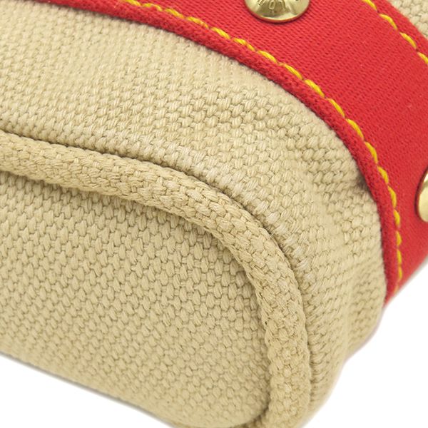 Louis Vuitton Tote Bag Antigua Cabas PM Canvas Beige Red Gold — view 4