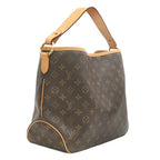 Louis Vuitton Shoulder Bag Delightful PM Monogram Canvas Gold Brown — view 2