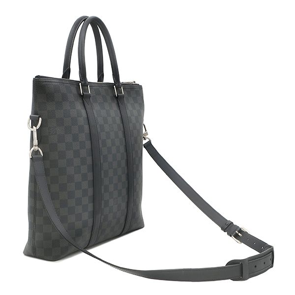 Louis Vuitton 2-Way Anton Tote Bag Damier Graphite Canvas Silver — view 2