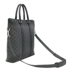 Louis Vuitton 2-Way Anton Tote Bag Damier Graphite Canvas Silver — view 2